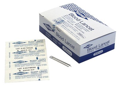 Lancet Feather® Fixed Depth Lancet Blade 1.5 mm  .. .  .  